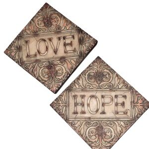 🌹Decorative Wall Plaques - Hope and Love